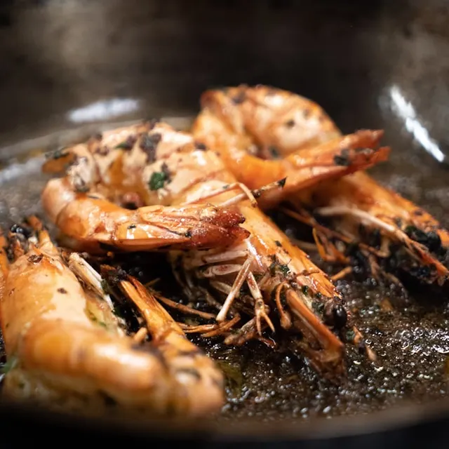 Langostinos al ajo