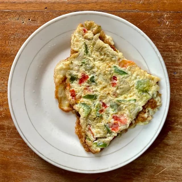 Tortilla pollo y verduras