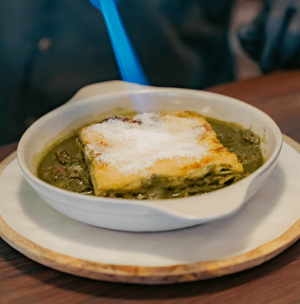Lasagna de solomillo