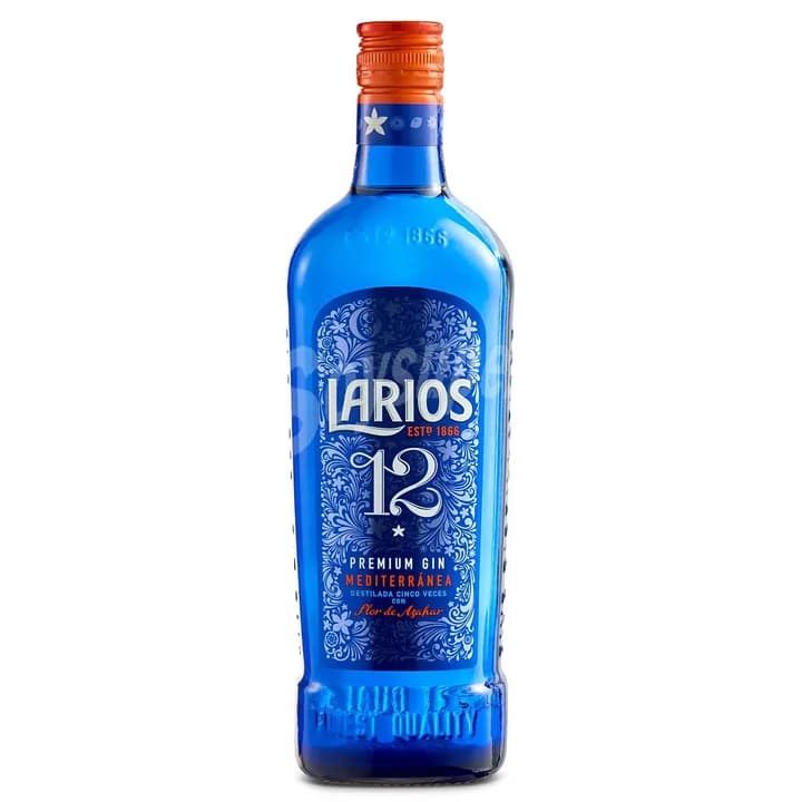 Pack Larios 12 Mediterráneo + Tónica o Tónica Zero + Hielo