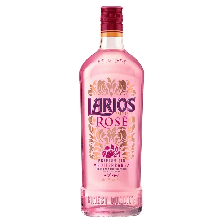 Pack Larios Rosé Sunset + Tónica o 7UP + Hielo